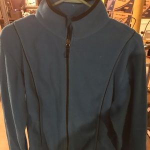 Blue sweater zip up